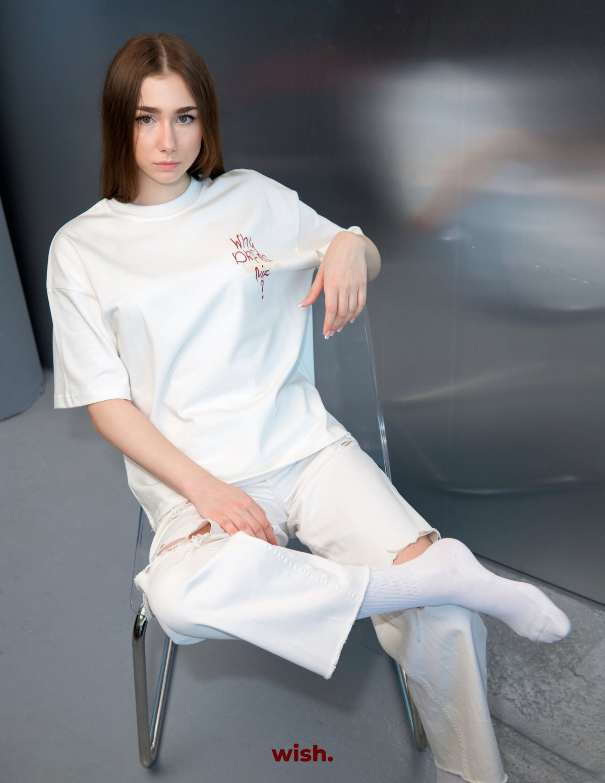 T-SHIRT PLATINUM MILK.